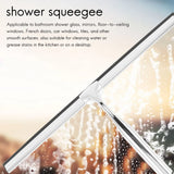 Stainless Steel Shower Wiper with Wall Hanger