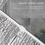 Stainless Steel Shower Wiper with Wall Hanger