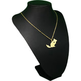 Squirrel Charm Chinchilla Necklace Steel Animal Jewelry