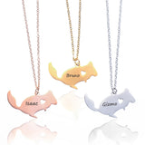 Squirrel Charm Chinchilla Necklace Steel Animal Jewelry