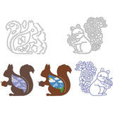 Squirrel Cutting Dies Roadster Animal Stencils for DIY Scrapbooking