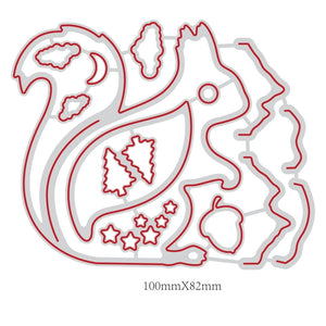 Squirrel Cutting Dies Roadster Animal Stencils for DIY Scrapbooking