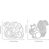 Squirrel Cutting Dies Roadster Animal Stencils for DIY Scrapbooking