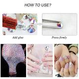 SS3-SS30 Golden AB Nail Glass Strass for Nail Decor