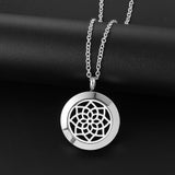 St. Benedict Necklace Stainless Steel Essential Oil Diffuser Locket