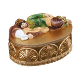 St Joseph Sleeping Statue Religious Figurine Small Jewelry Box Display Case