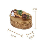 St Joseph Sleeping Statue Religious Figurine Small Jewelry Box Display Case