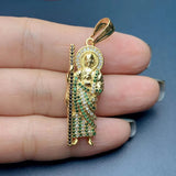 St. Jude's Necklace Pendant Copper Zircon DIY Accessory