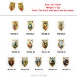 St Michael Archangel Rosary Centerpiece Rhodium