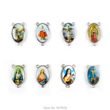 St Michael Archangel Rosary Centerpiece Rhodium