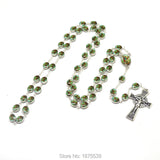 St Michael Oval Rosary Hand Chain Necklace