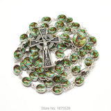 St Michael Oval Rosary Hand Chain Necklace