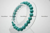 Stabilized Turquoise 8mm Stone Round Beads Bracelet