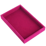 Stackable Velvet Jewelry Trays Inserts Display Case