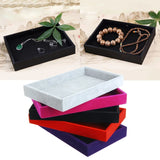 Stackable Velvet Jewelry Trays Inserts Display Case