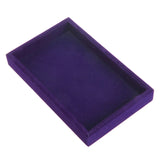 Stackable Jewelry Trays Inserts Velvet Jewelry Display Tray Case