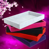 Stackable Velvet Jewelry Trays Inserts Display Case