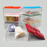 Stackable Storage Box Resin Moulds with Lid Multilayer Jewelry Box Silicone Mold
