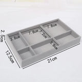 Stackable Velvet Jewelry Box Drawer Storage Display Tray Drawer Jewelry Holder