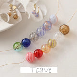 Stained Glass Ball Beads - DIY Retro Jewelry Material