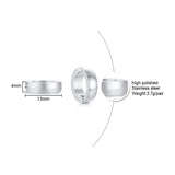 Stainless Steel Clip Earrings Men Ear Cuff Unisex Punk Hip Jewelry
