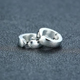 Stainless Steel Clip Earrings Men Ear Cuff Unisex Punk Hip Jewelry