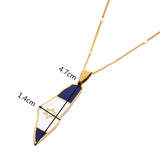 Israeli Flag Pendant Necklace Stainless Enamel Map Charm Jewelry