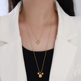 Stainless Steel Geometric Necklace Gothic Jewelry