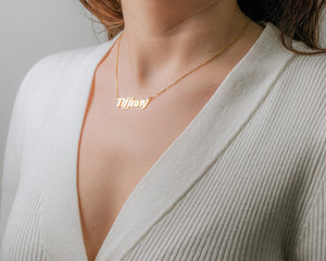 Stainless Name Necklace - Personalized Dainty Necklace