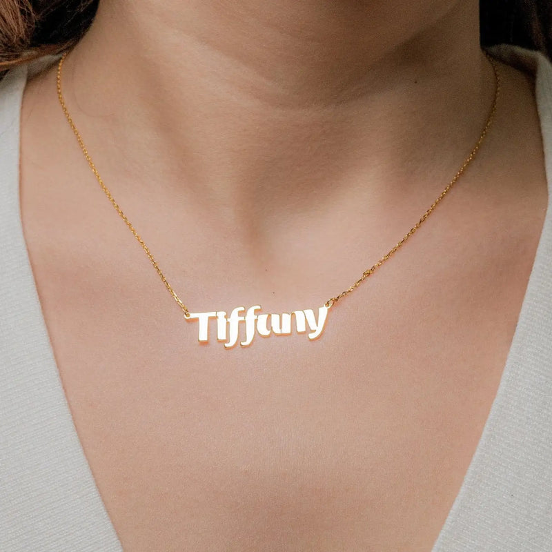 Stainless Name Necklace - Personalized Dainty Necklace