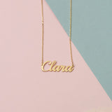 Personalized Stainless Nameplate Necklace for Women