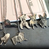 Custom Pet Photo Necklace Keychain Personalized Engraved Birthday Gift