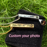 Stainless Photo Projection Pendant Personalized Jewelry Couples Gift