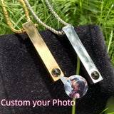 Stainless Photo Projection Pendant Personalized Jewelry Couples Gift