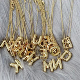Stainless Steel Letter Necklace Women's Pendant Large Letter Sweater Chain