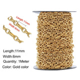 1M Stainless Steel Cable Chains DIY Jewelry Making Components