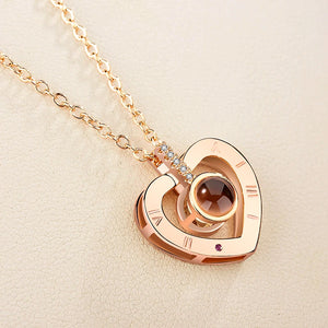Stainless Steel I Love You Heart Necklace