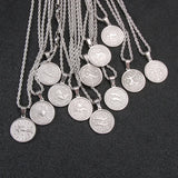 Stainless Steel 12 Constellation Necklace For Women