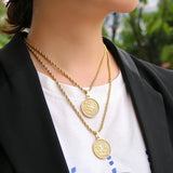 Stainless Steel 12 Constellation Necklace For Women