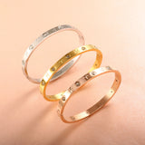 Stainless Steel Zodiac Bracelet with Cubic Zircon, Women's Bangle Gift