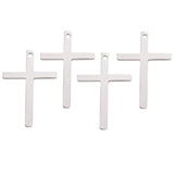 50Pcs/Lot Stainless Steel 16*25mm Cross Charms DIY Pendant Bracelet Accessories