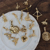 Stainless Steel 18k Plated DIY Charm Necklace
