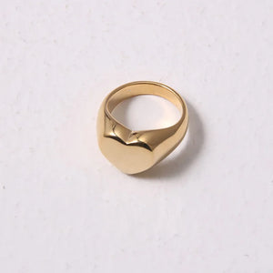 Heart Love Rings for Women 18k Plated Tarnish Sweet Jewelry Gift