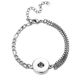 Stainless Steel Snap Button Bracelet DIY Jewelry
