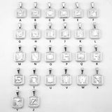 Stainless Steel 26 Letters Pendant Necklace 18k Plated Chain