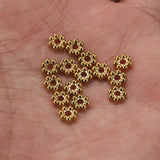 3/4/5/6mm Daisy Spacer Beads Mini Snowflake Spacer Charms