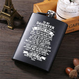 Stainless Steel Whisky Hip Flask Bottle Daughter Gift