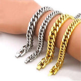 Stainless Steel 8mm Bracelet 19/21/23 Men Couple Hand Jewelry