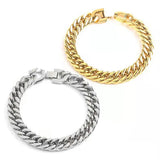 Stainless Steel 8mm Bracelet 19/21/23 Men Couple Hand Jewelry