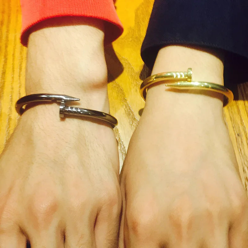 Adjustable Nail Bracelet Stainless Steel Tool Jewelry